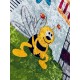 Miękki dywan dla dzieci wieża ze zwierzętami i miarką - wzrostem dziecka 160x230cm kolorowy