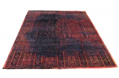 Jedwabny / wełniany dywna z Nepalu 170x240cm w stylu vintage