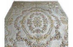 Przepiękny wełniany dywan org. Aubusson Chiny wełna rzeźbiony 250x300