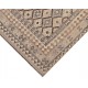 Beż brąz dywan kilim art deco 200x300cm z Afganistanu Chobi Old Style 100% wełna dwustronny vintage nomadyczny