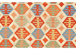 Etniczny kilim szary z Afganistanu dzieło Chobi nomadyczny 200x300cm