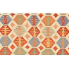 Etniczny kilim szary z Afganistanu dzieło Chobi nomadyczny 200x300cm