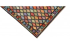 Etniczny kilim szary z Afganistanu dzieło Chobi nomadyczny 200x300cm