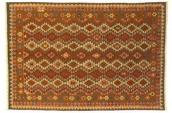 Kolorowy dywan kilim Maimana 200x300cm z Afganistanu 100% wełna dwustronny rustykalny