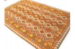 Etniczny kilim szary z Afganistanu dzieło Chobi nomadyczny 200x300cm