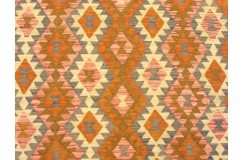 Etniczny kilim szary z Afganistanu dzieło Chobi nomadyczny 200x300cm
