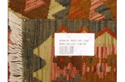 Etniczny kilim szary z Afganistanu dzieło Chobi nomadyczny 200x300cm
