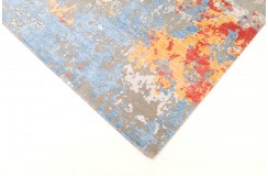 Jedwabny / wełniany dywna z Nepalu 200x300cm w stylu abstrakcyjnym