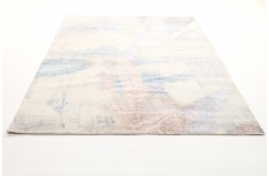 Jedwabny / wełniany dywna z Nepalu 200x300cm w stylu abstrakcyjnym