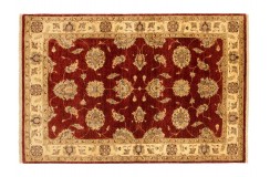 Dywan Afghan Chobi Ziegler 100% wełna kamienowana ręcznie tkany luksusowy 120x180