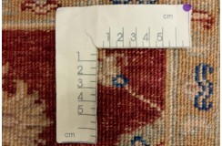 Dywan Afghan Chobi Ziegler 100% wełna kamienowana ręcznie tkany luksusowy 121x185