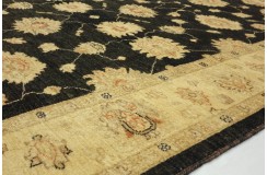 Dywan Afghan Chobi Ziegler 100% wełna kamienowana ręcznie tkany czerwone palmety