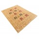 Geometryczny wzór dywan Afghan Chobi Ziegler 100% wełna kamienowana 151x202