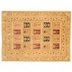 Geometryczny wzór dywan Afghan Chobi Ziegler 100% wełna kamienowana 151x202