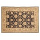 Czarno złoty dywan Afghan Chobi Ziegler 100% wełna kamienowana 163x236