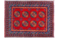 Afgan Buchara Akcza oryginalny 100% wełniany dywan z Afganistanu 150x200