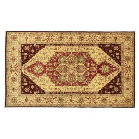 Dywan Afghan Chobi Ziegler 100% wełna kamienowana ręcznie tkany luksusowy 200x300