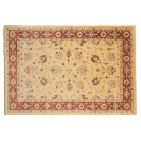 Dywan Afghan Chobi Ziegler 100% wełna kamienowana ręcznie tkany luksusowy 200x300