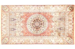 Dywan Kaszmir (Kaschmir) z naturalnego jedwabiu klasyczny ok 90x170cm Indie ręcznie tkany klasyczny
