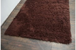 Wysoki włos z wełny i poliestru - dywan Shaggy Brinker Carpets brązowo-miedziany