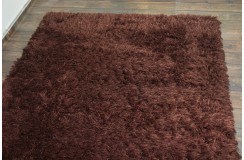 Wysoki włos z wełny i poliestru - dywan Shaggy Brinker Carpets brązowo-miedziany
