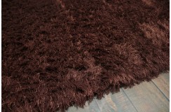 Wysoki włos z wełny i poliestru - dywan Shaggy Brinker Carpets brązowo-miedziany