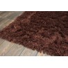 Wysoki włos z wełny i poliestru - dywan Shaggy Brinker Carpets brązowo-miedziany