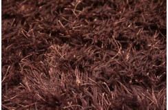 Wysoki włos z wełny i poliestru - dywan Shaggy Brinker Carpets brązowo-miedziany