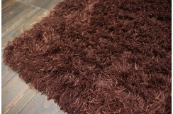 Wysoki włos z wełny i poliestru - dywan Shaggy Brinker Carpets brązowo-miedziany