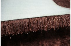 Wysoki włos z wełny i poliestru - dywan Shaggy Brinker Carpets brązowo-miedziany