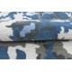 Nowoczesny granatowo-szary dywan do salonu 100% wełniany wzór moro abstrakcyjny 160x230cm