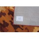 Nowoczesny ceglasto-pomarańczowy dywan do salonu 100% wełniany wzór moro abstrakcyjny 160x230cm