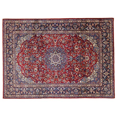 Isfahan Nadżafabad - tradycyjne kwiatowe dzieło sztuki z IRANU 100%WEŁNA oryginalny cenny 300x400cm