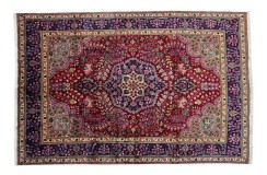 Dywan perski Tabriz 200x300cm 100% wełna z Iranu unikatowy klasyczny czerwony  kwiatowy 