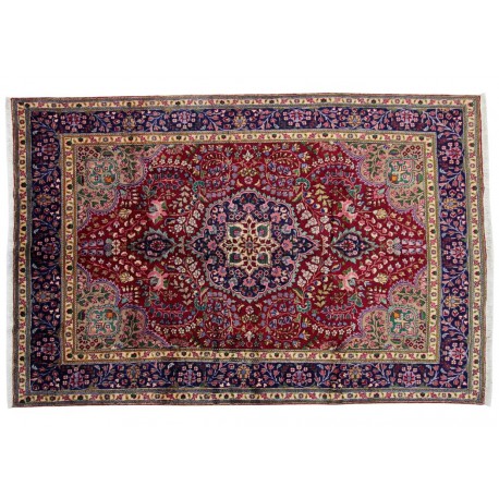 Dywan perski Tabriz 200x300cm 100% wełna z Iranu unikatowy klasyczny czerwony  kwiatowy 