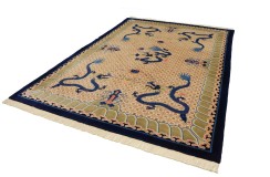 Przepiękny wełniany dywan Peking China Antik Finish 100%WEŁNA 210x300