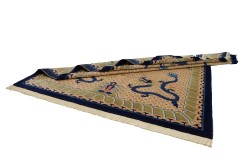 Przepiękny wełniany dywan Peking China Antik Finish 100%WEŁNA 210x300
