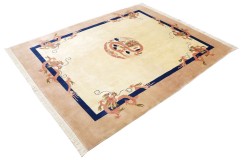 Przepiękny wełniany dywan Peking China Antik Finish 100%WEŁNA 250x300