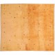 Pomarańczowy dywan ręcznie tkany perski Gabbeh Iran 100% wełna gruby 210x240cm kwadratowy