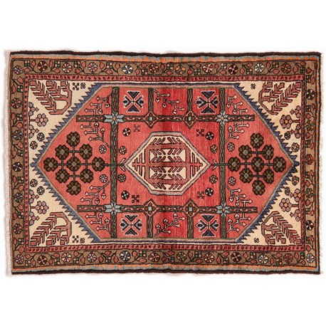 Etniczny dywanik Hamadan z kwiatowym perskim wzorem 100x150cm Iran