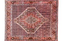 Gęsto tkany kwiatowy piękny dywan Senneh z Iranu 120x155cm 100% wełna oryginalny perski tradycyjny
