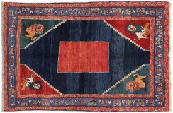 Plemienny dywan ręcznie tkany perski Kaszkaj Gabbeh Iran 100% wełna gruby ok160x240cm