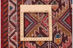Bogaty perski dywan używany Kaszkaj z Iranu 70x140 tradycyjny unikat