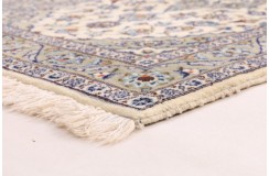 Beżowy oryginalny dywan Kashan (Keszan) z Iranu wełna 90x310cm perski