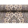 Beżowy oryginalny dywan Kashan (Keszan) z Iranu wełna 90x310cm perski
