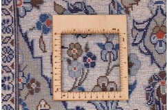 Beżowy oryginalny dywan Kashan (Keszan) z Iranu wełna 90x310cm perski
