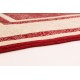 Czerwony lśniacy dywan z Nepalu Art Deco wełna / jedwab 200x250cm luksusowy