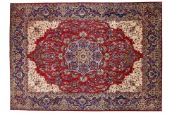 Isfahan Nadżafabad - tradycyjne kwiatowe dzieło sztuki z IRANU 100%WEŁNA oryginalny cenny 300x410cm