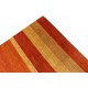 100% wełniany dywan Gabbeh Loribaft czerwony 200x300cm Indie w ceglaste pasy