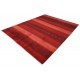 Czerwony dywan ręcznie tkany perski Gabbeh Iran 100% wełna gruby 250x250cm w pasy